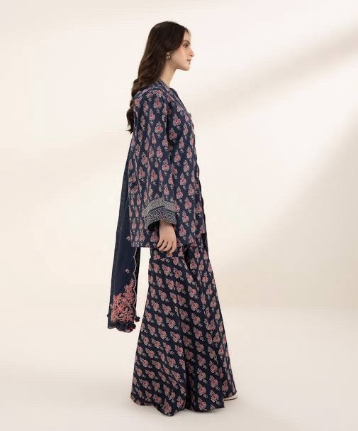 3 PIECE - EMBROIDERED LAWN SUIT