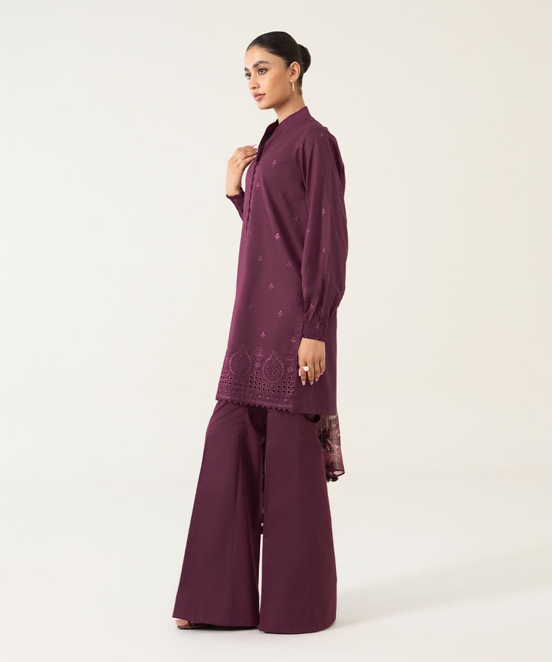 3 Piece - Dyed Embroidered Lawn Suit