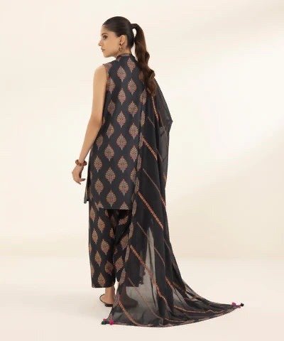3 PIECE - EMBROIDERED LAWN SUIT