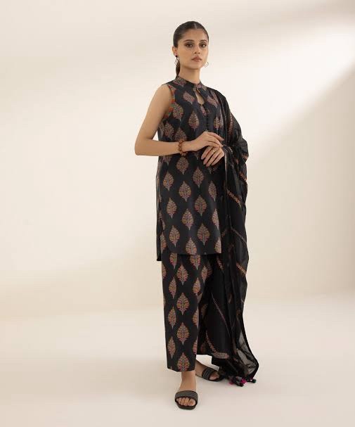 3 PIECE - EMBROIDERED LAWN SUIT
