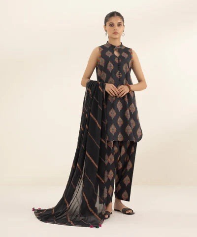3 PIECE - EMBROIDERED LAWN SUIT