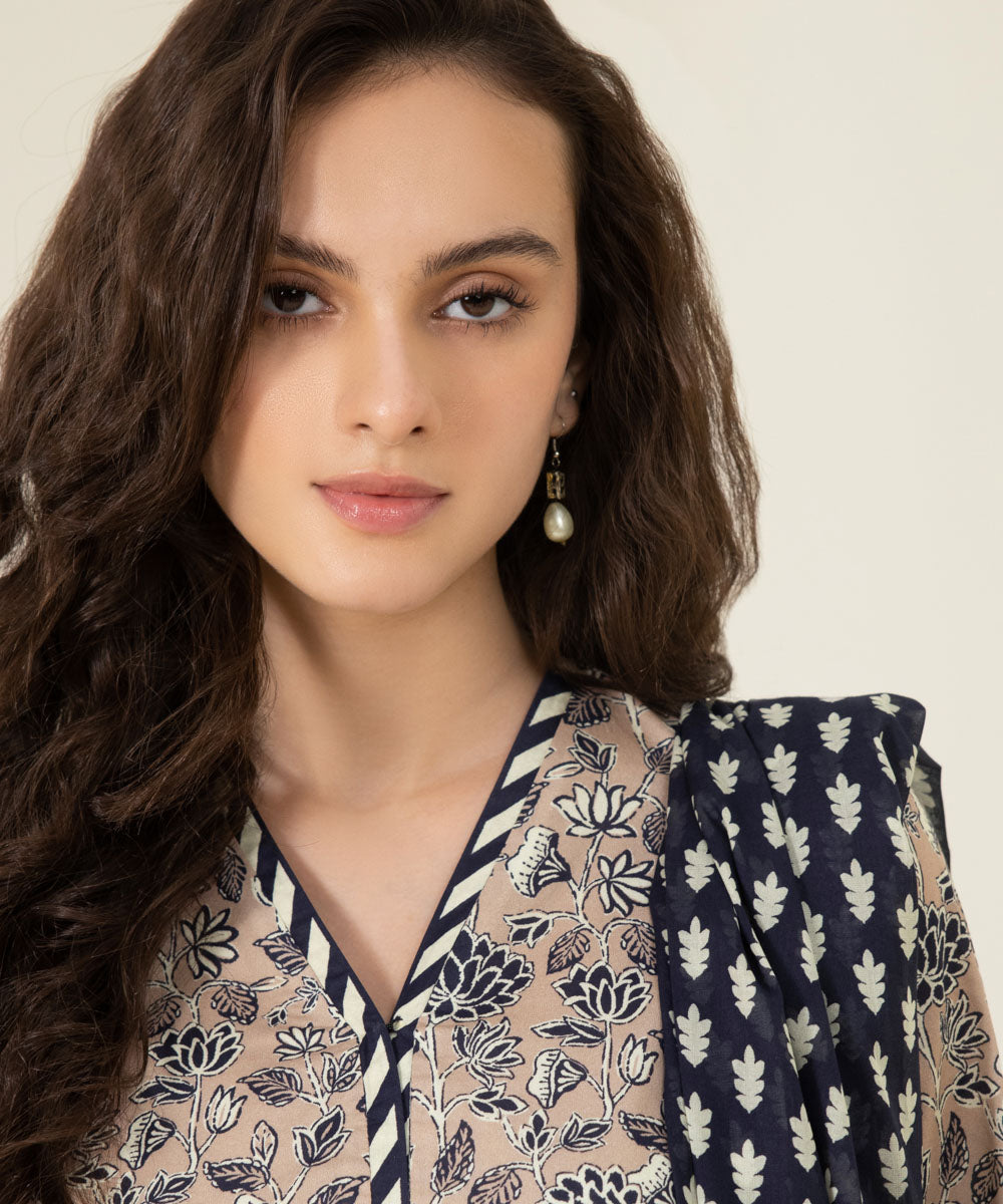 3 Piece - Printed Lawn Suit