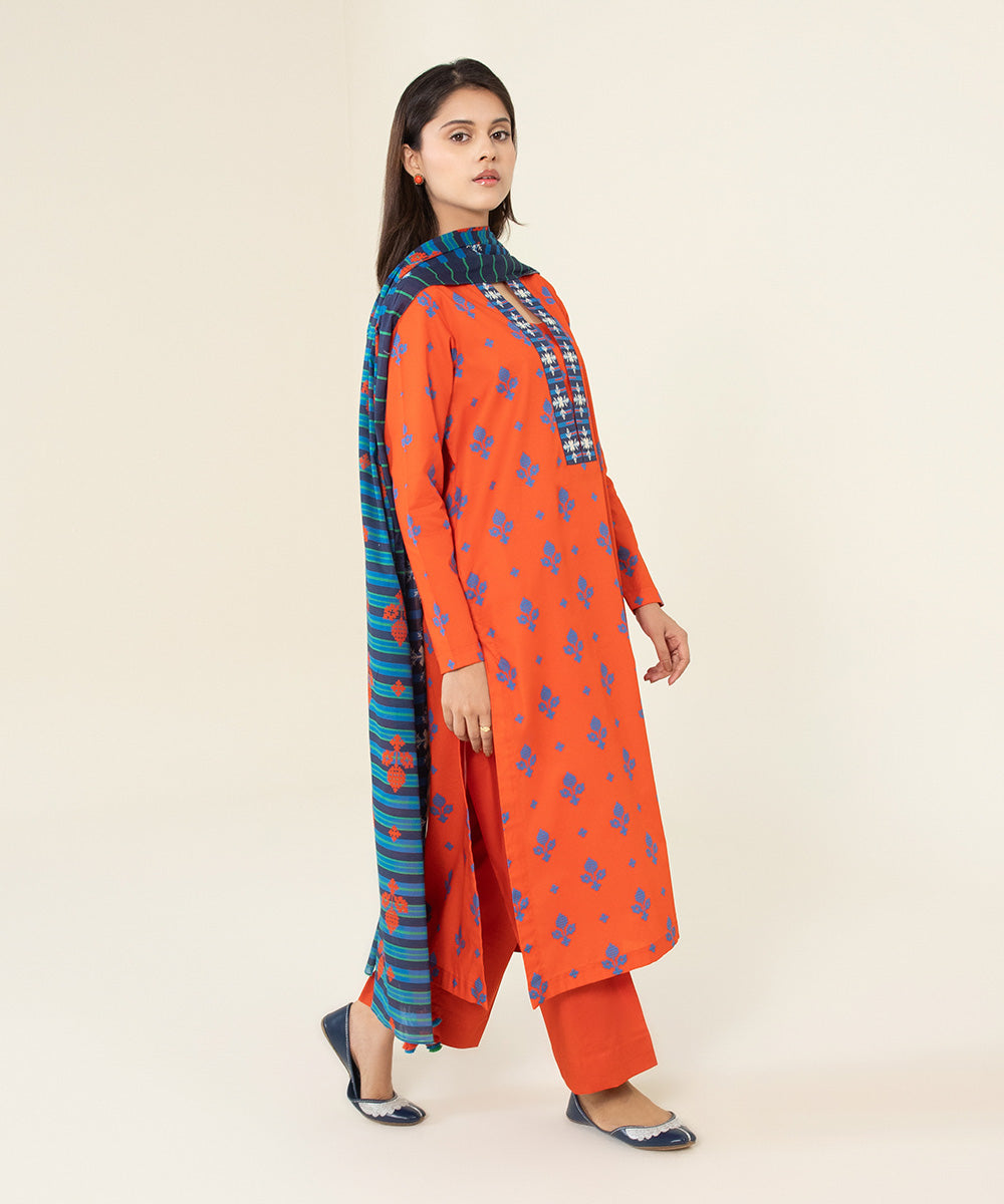 3 Piece - Printed Lawn Suit