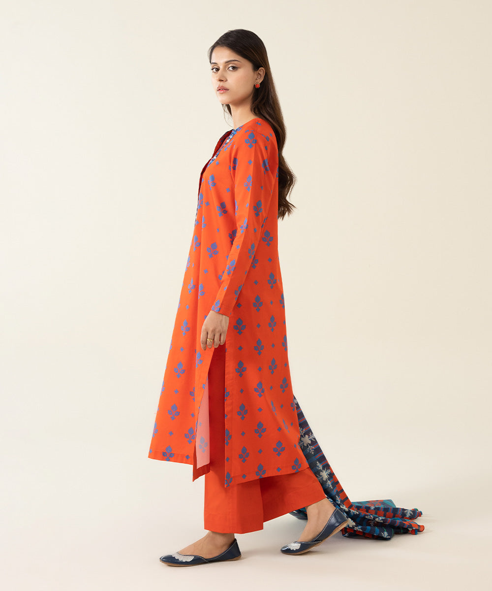 3 Piece - Printed Lawn Suit