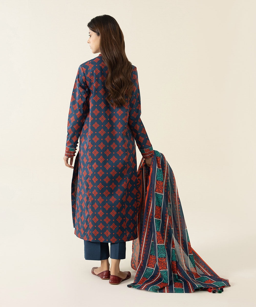 3 Piece - Printed Lawn Suit