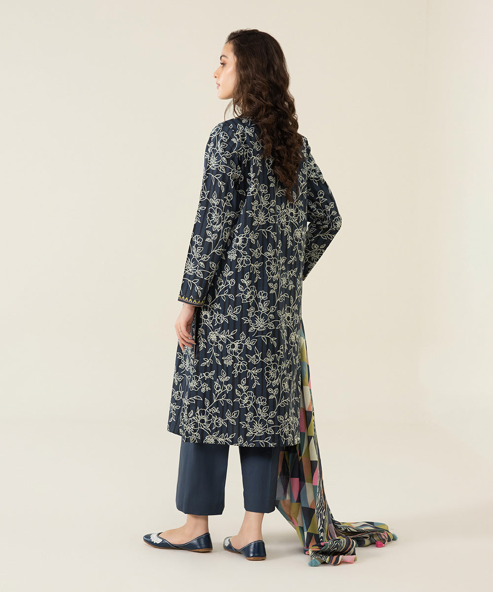 3 Piece - Printed Lawn Suit