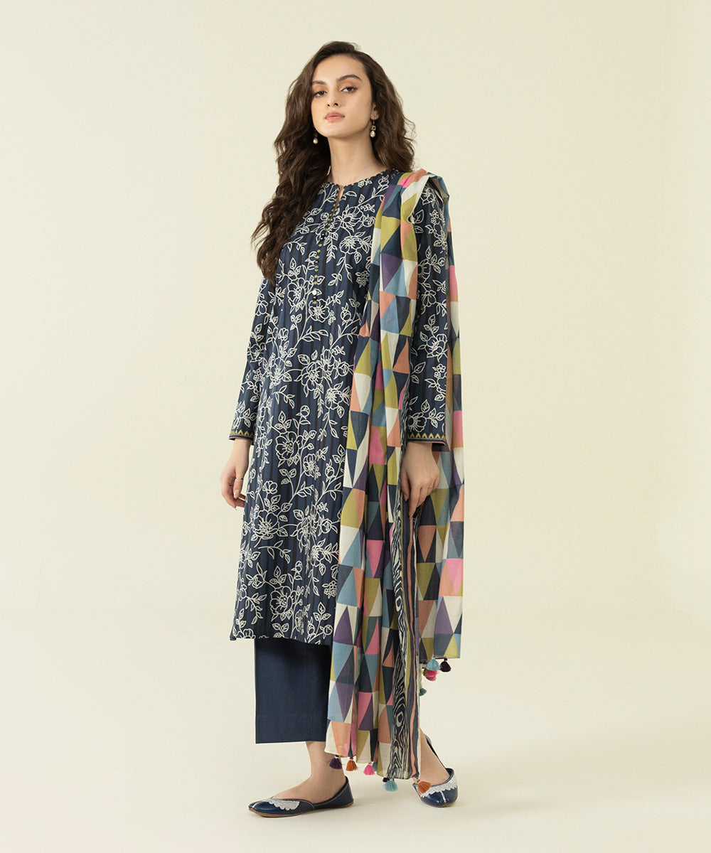 3 Piece - Printed Lawn Suit