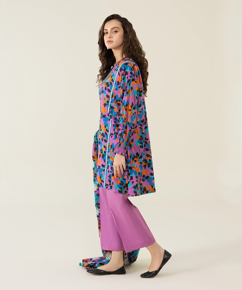 3 Piece - Printed Lawn Suit
