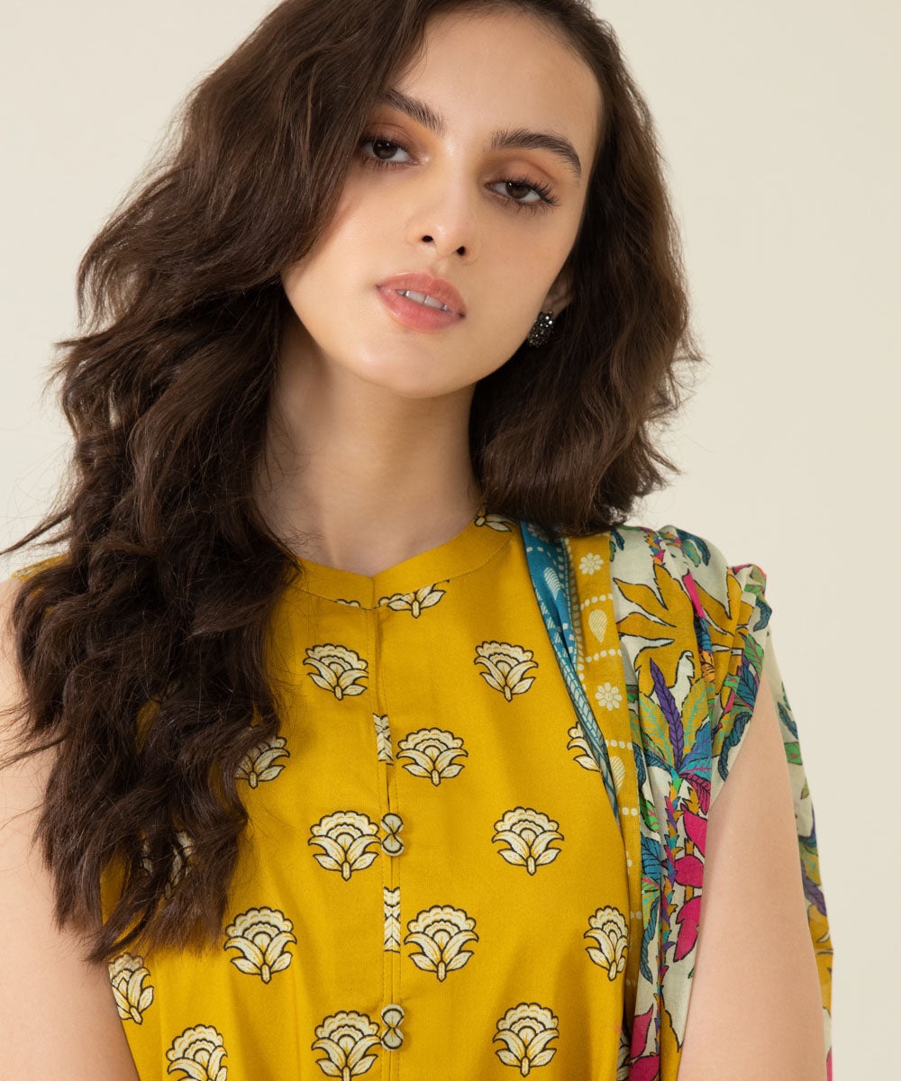 3 Piece - Printed Lawn Suit