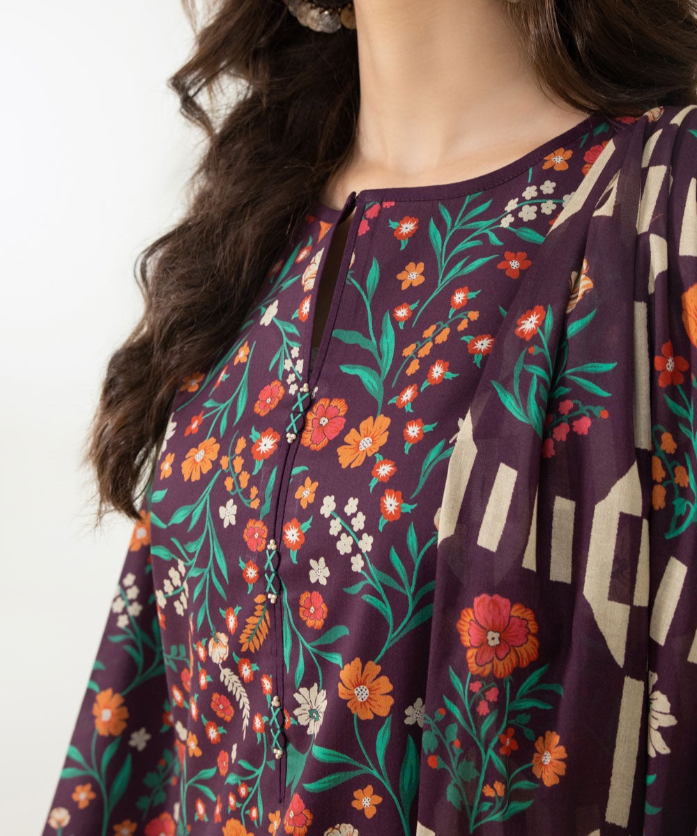 3 Piece - Printed Lawn Suit