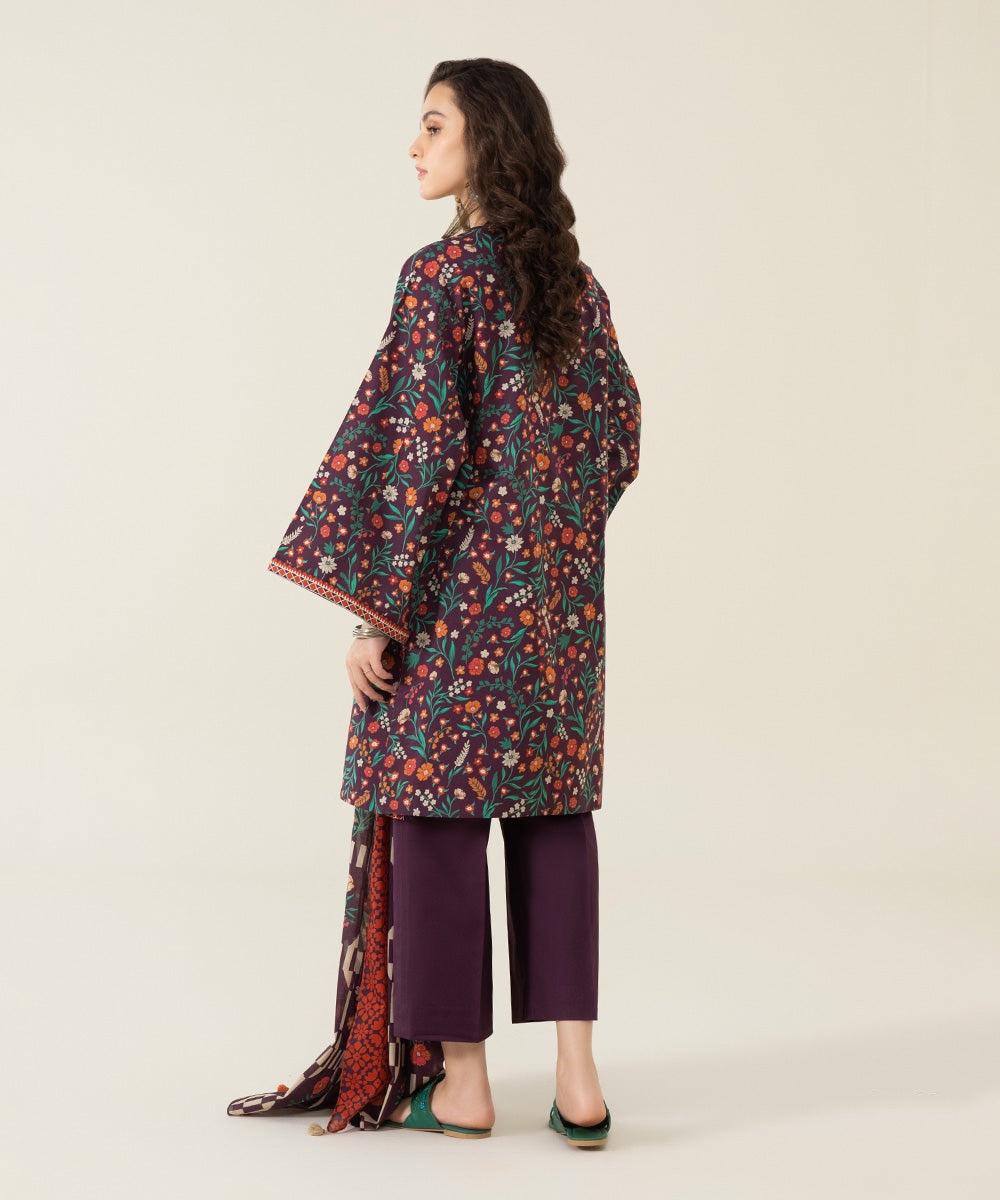 3 Piece - Printed Lawn Suit