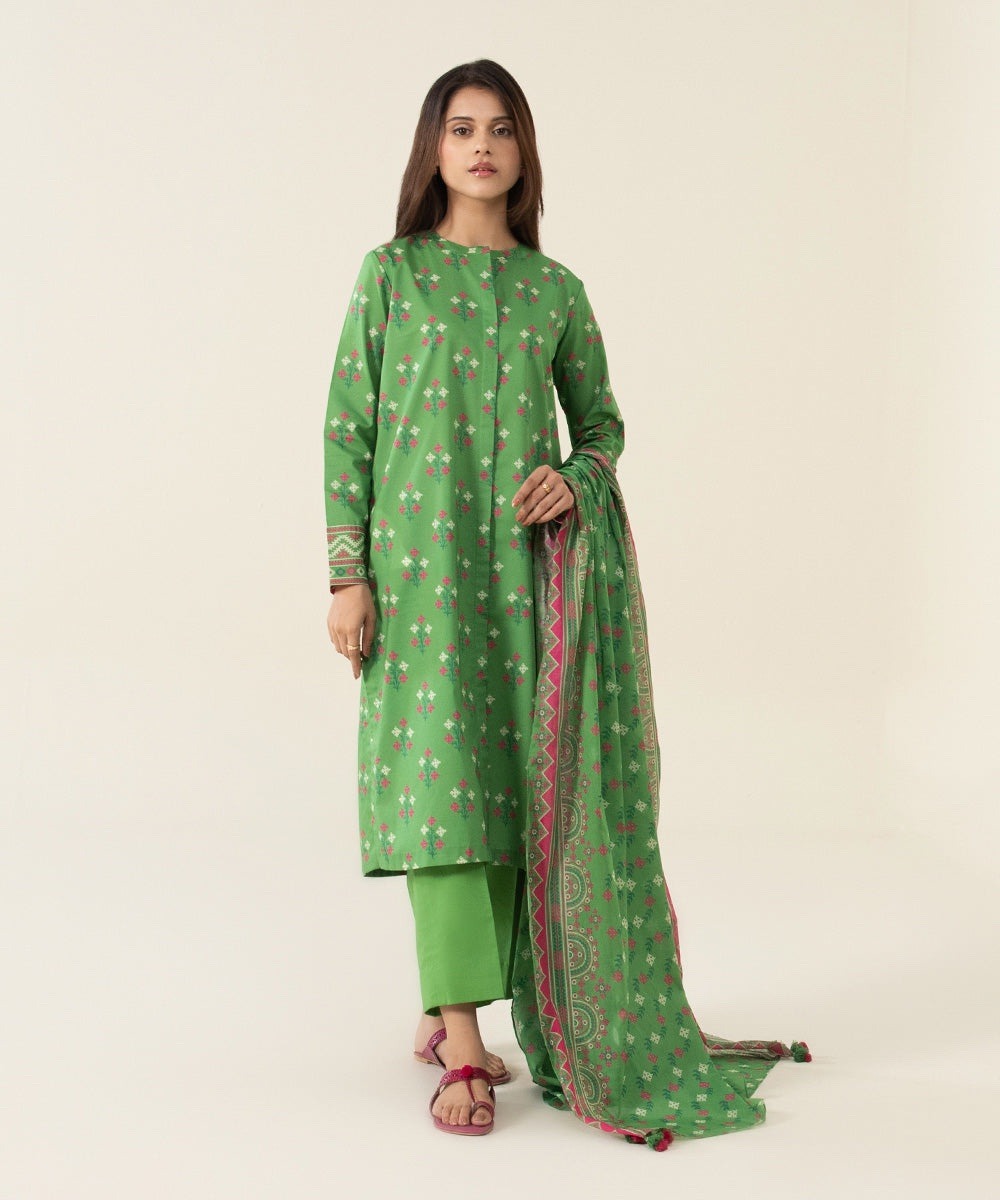 3 Piece - Printed Lawn Suit