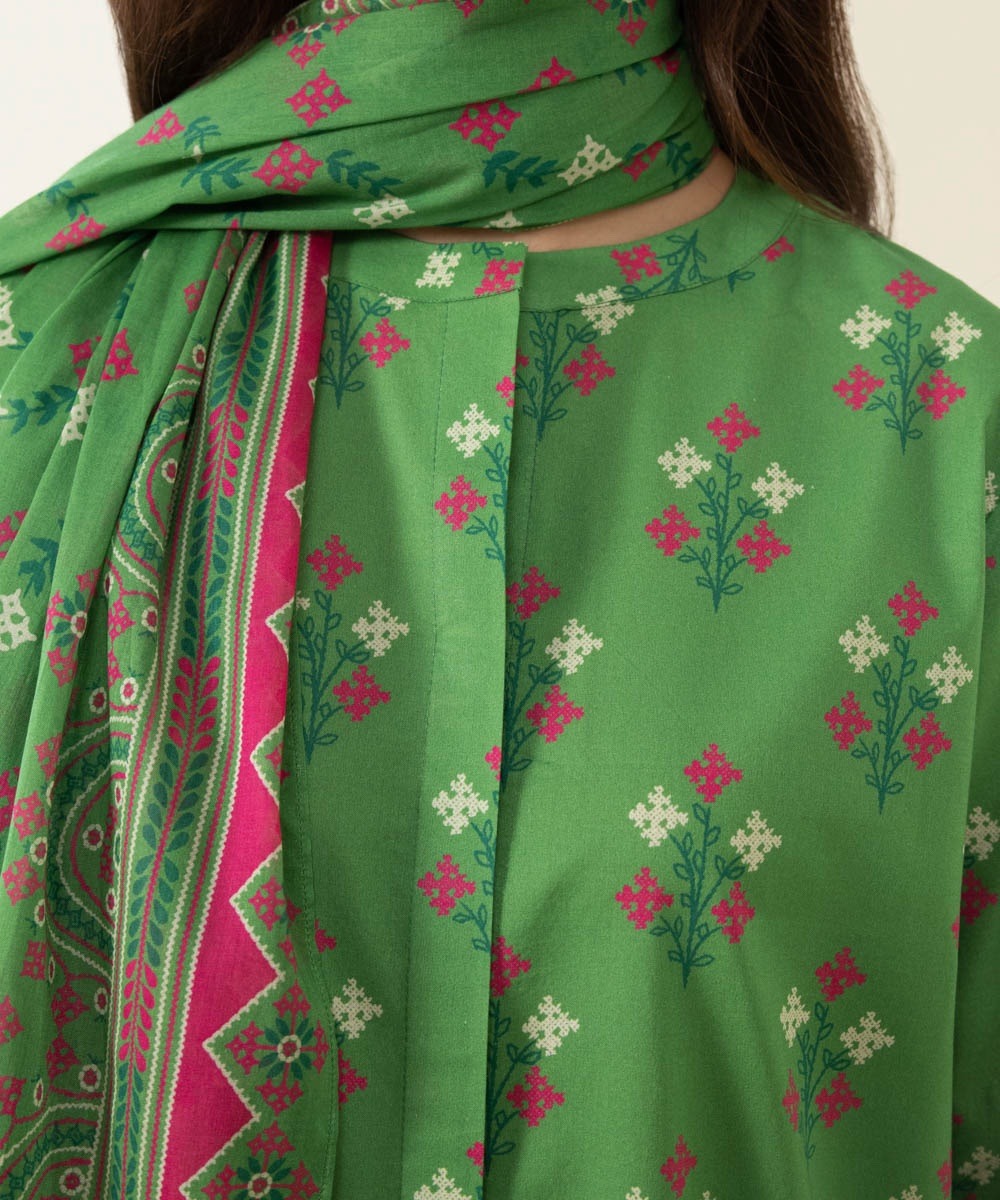 3 Piece - Printed Lawn Suit