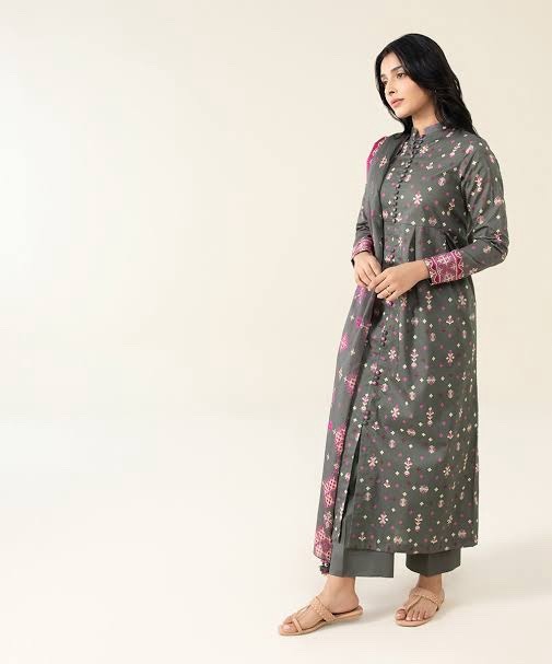 3 Piece - Printed Lawn Suit