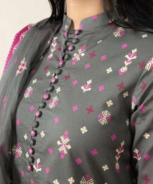 3 Piece - Printed Lawn Suit