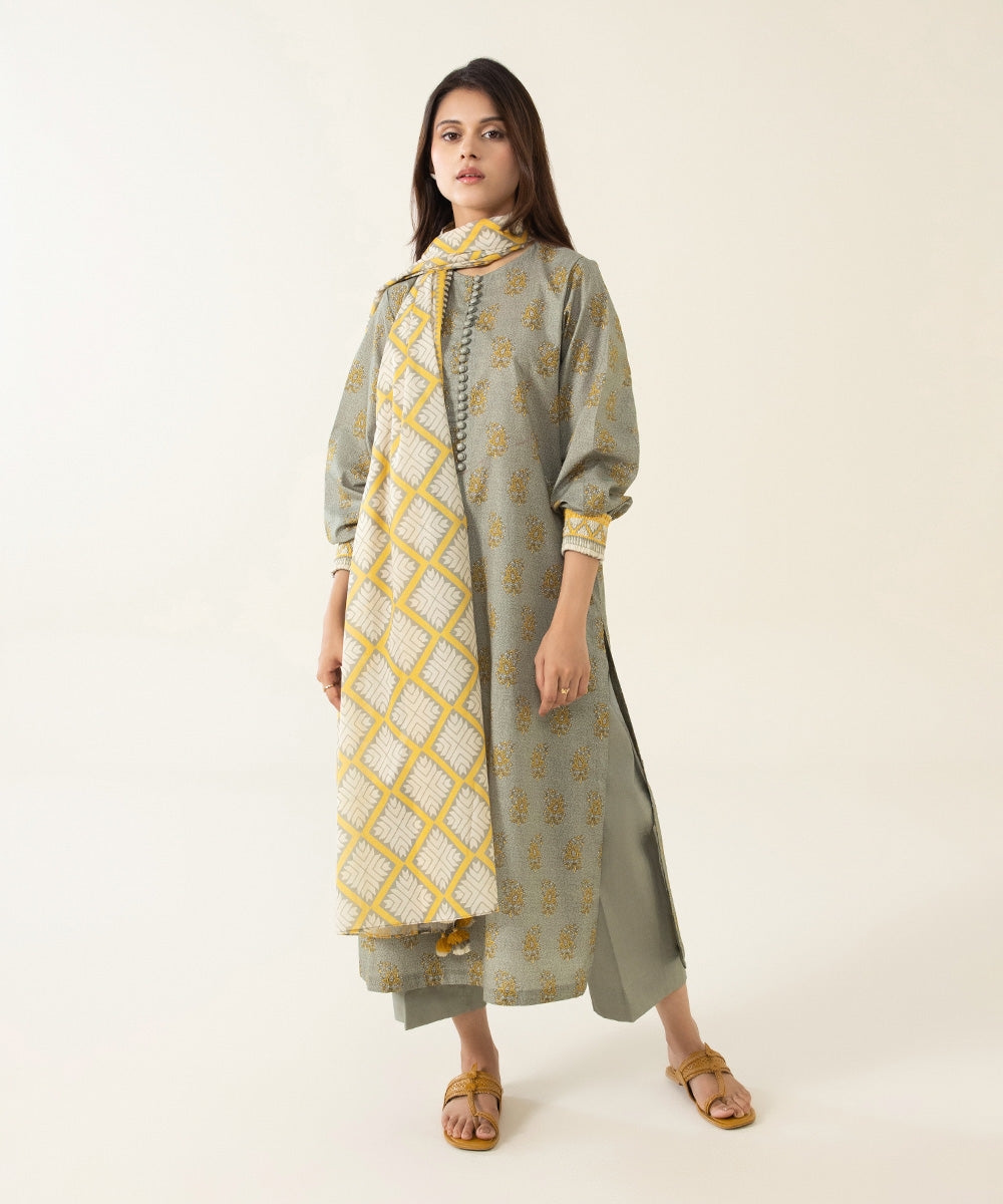 3 Piece - Printed Lawn Suit