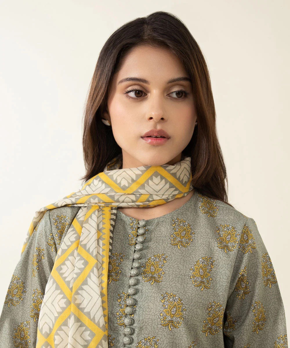 3 Piece - Printed Lawn Suit