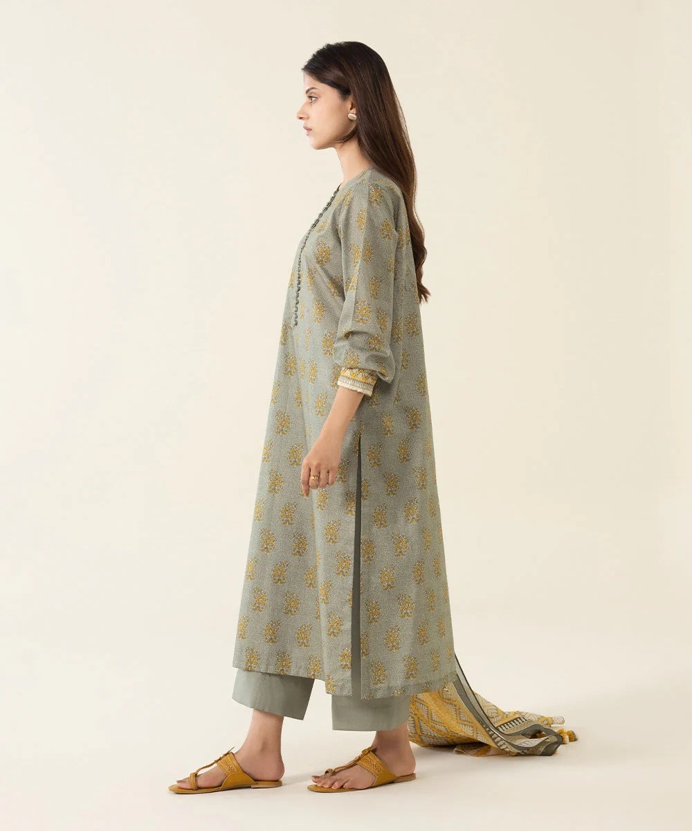 3 Piece - Printed Lawn Suit