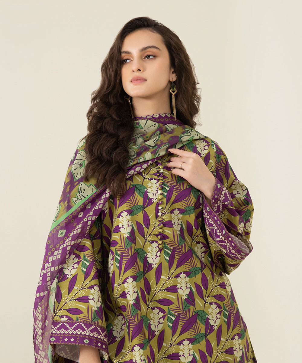 3 Piece - Printed Lawn Suit