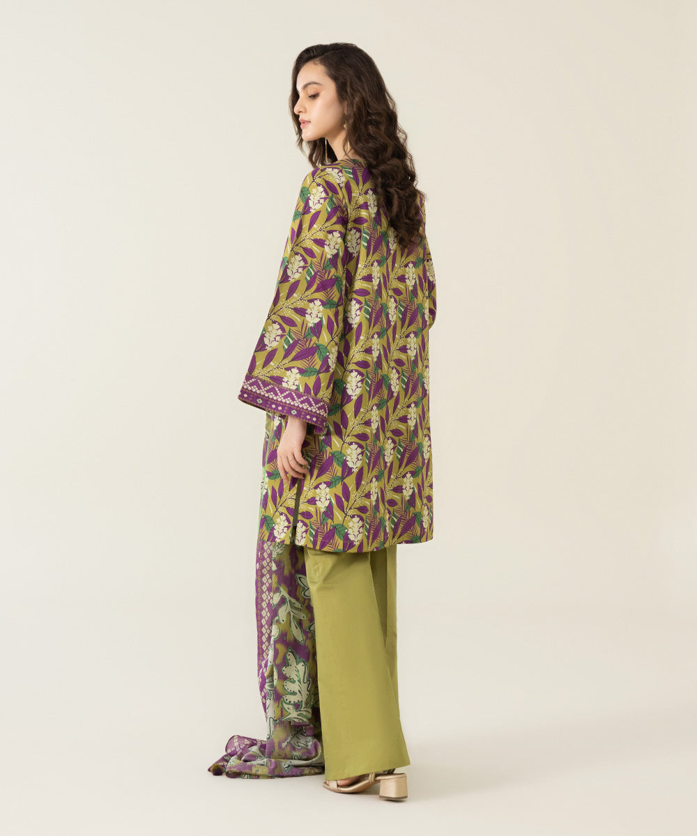 3 Piece - Printed Lawn Suit