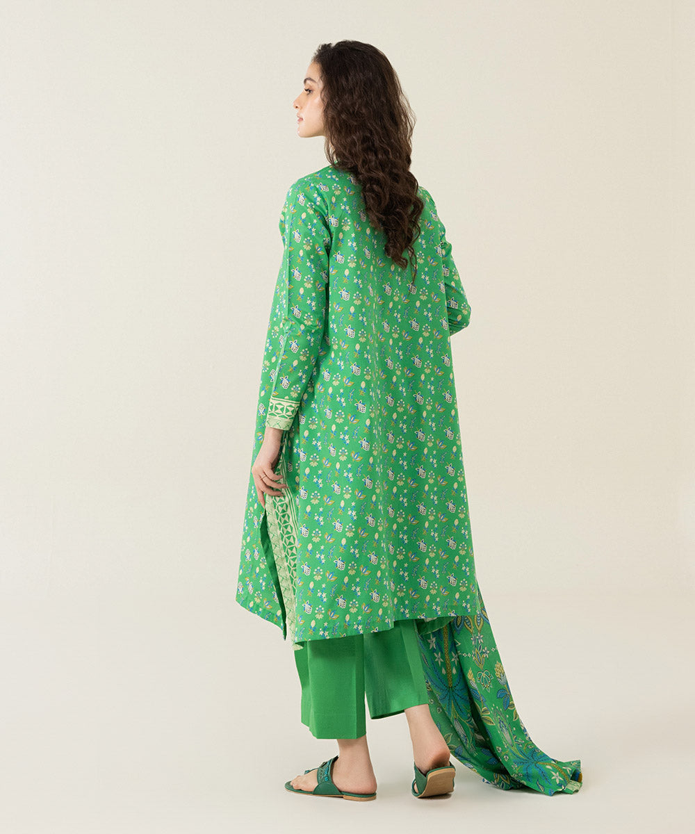 3 Piece - Printed Lawn Suit