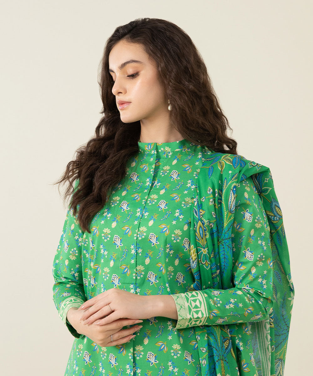 3 Piece - Printed Lawn Suit