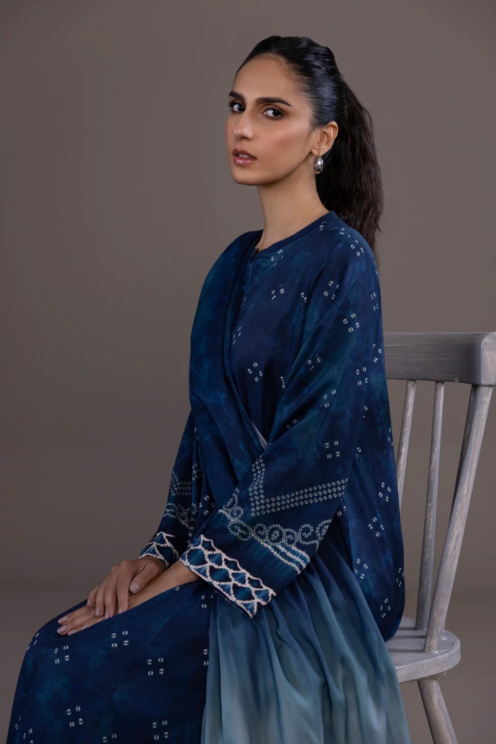 3 Piece - Printed Khaddar Suit