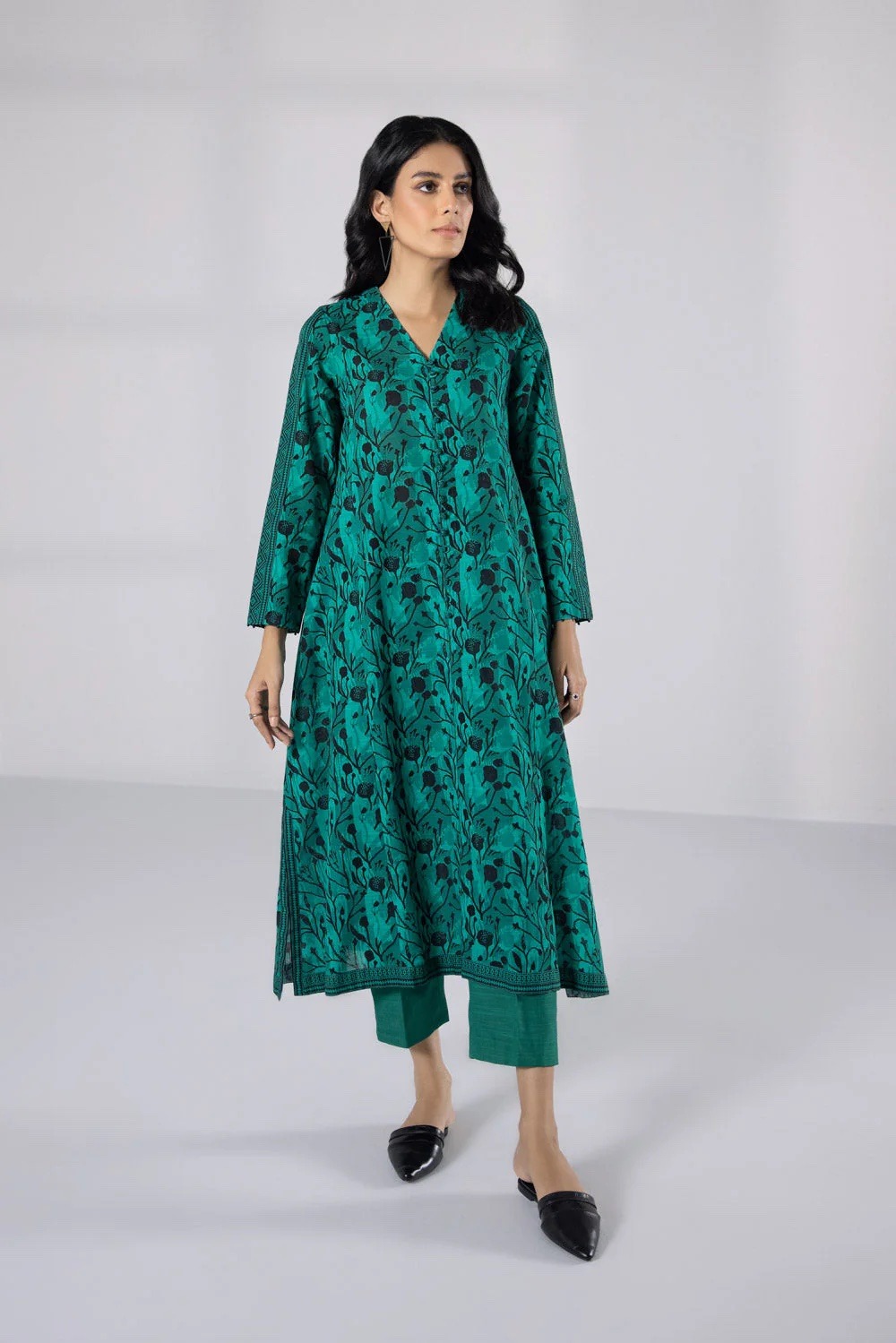 2 Piece - Printed Khaddar Suit