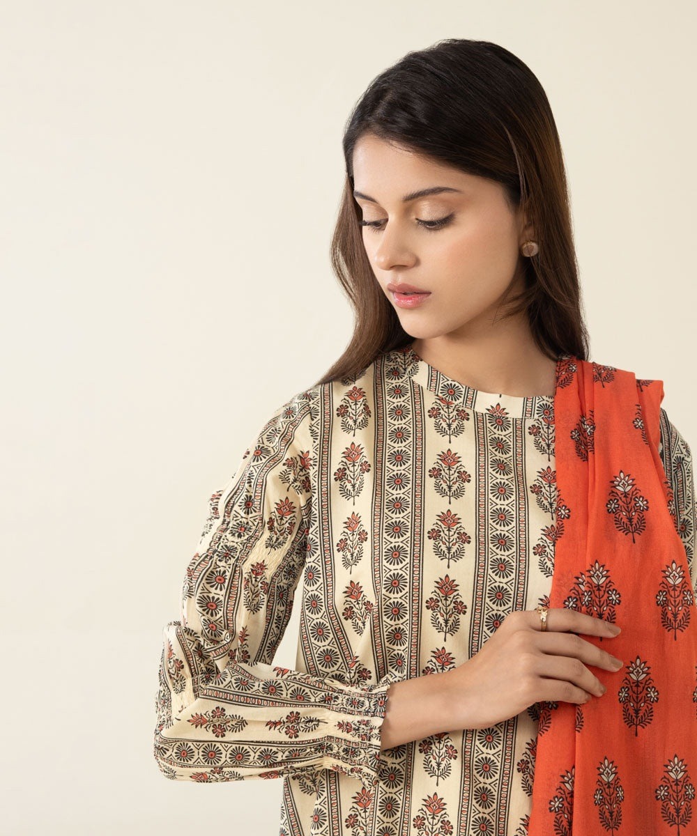 2 Piece - Printed Lawn Suit