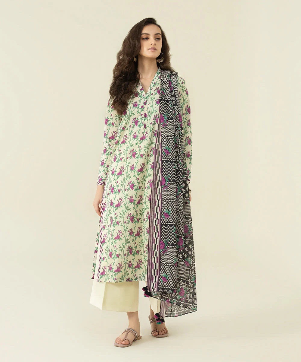 2 Piece - Printed Lawn Suit