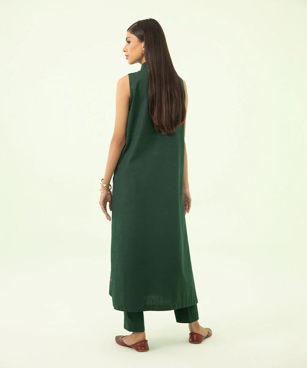 2 Piece - Embroidered Light Khaddar Suit
