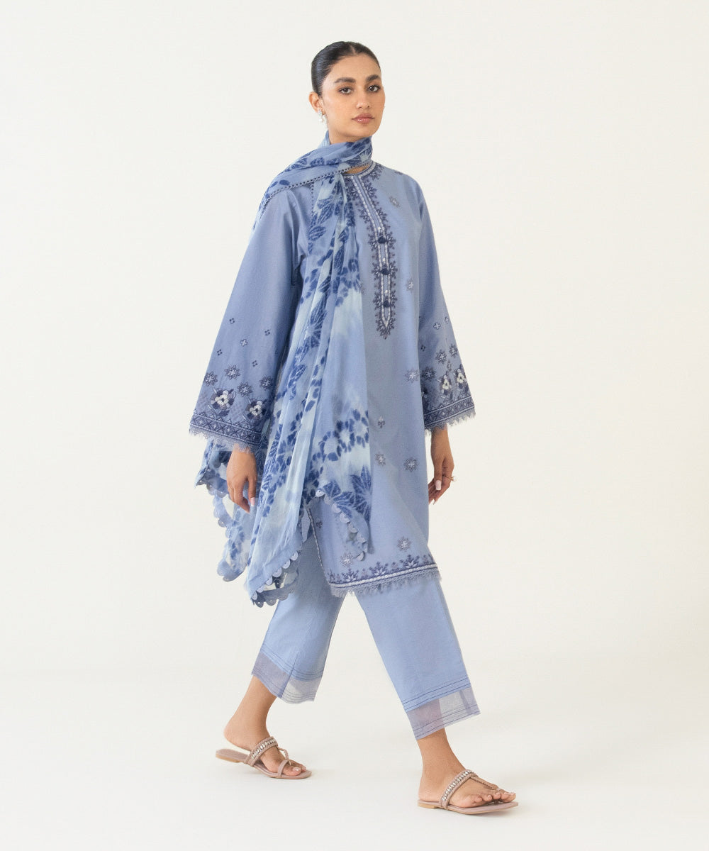 3 Piece - Embroidered Lawn Suit