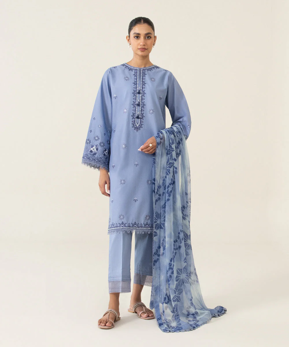 3 Piece - Embroidered Lawn Suit