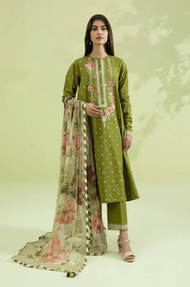 3 Piece - Embroidered Lawn Suit