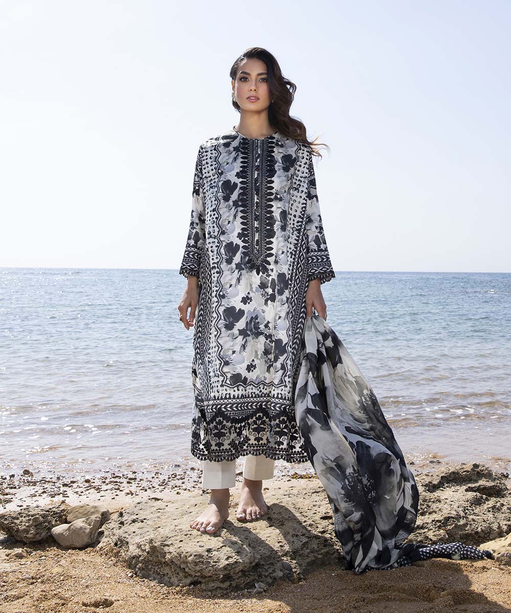 3 Piece - Printed Lawn Suit