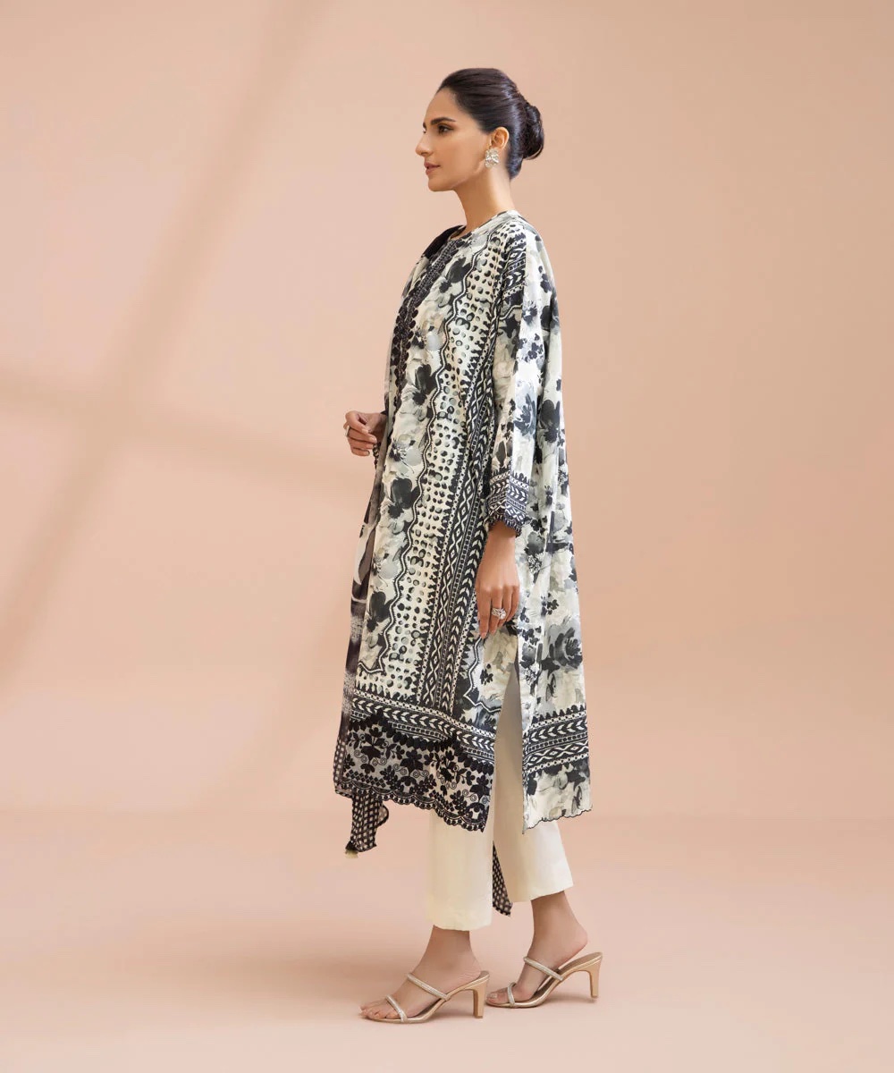 3 Piece - Printed Lawn Suit