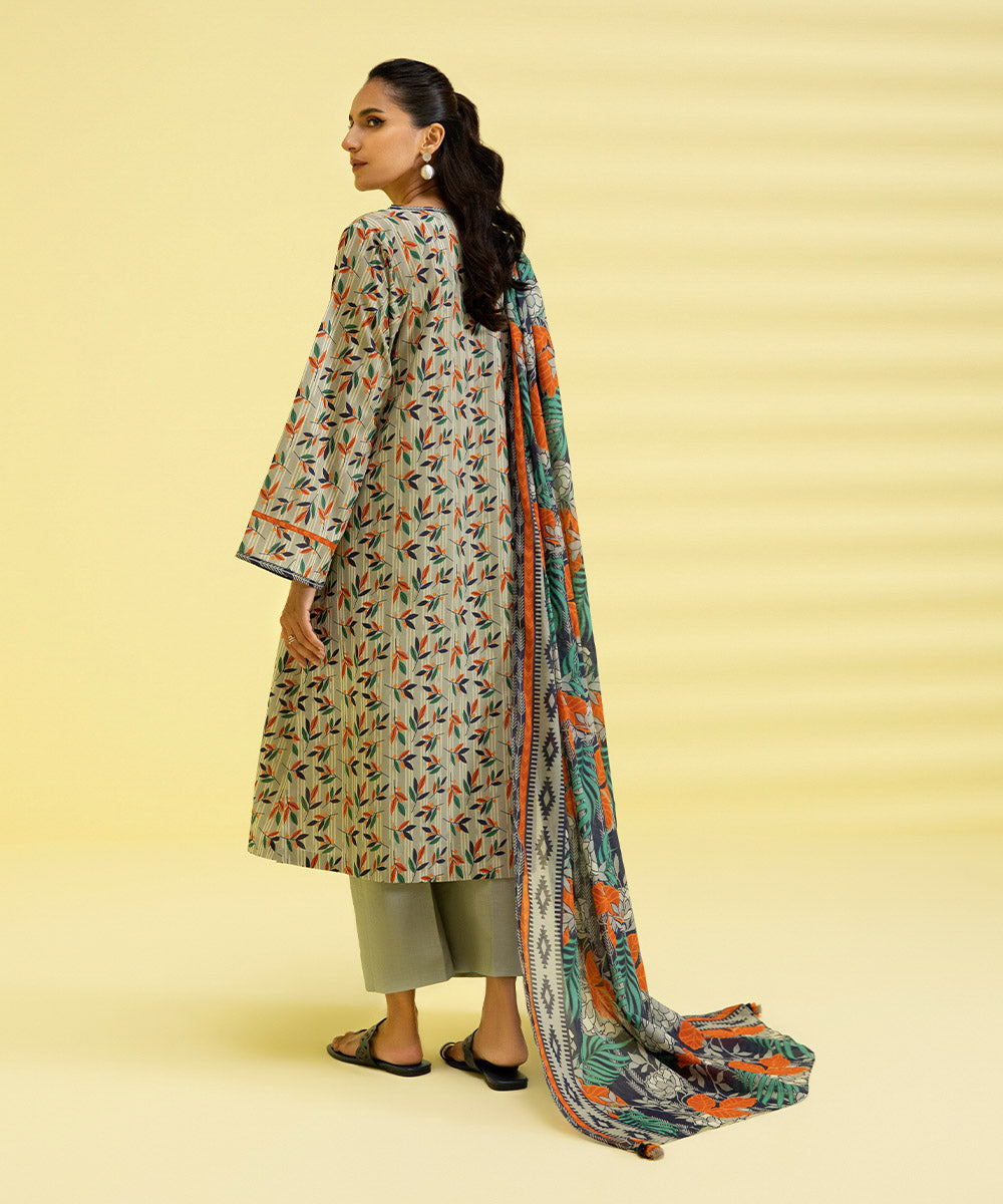 3 Piece - Printed Lawn Suit