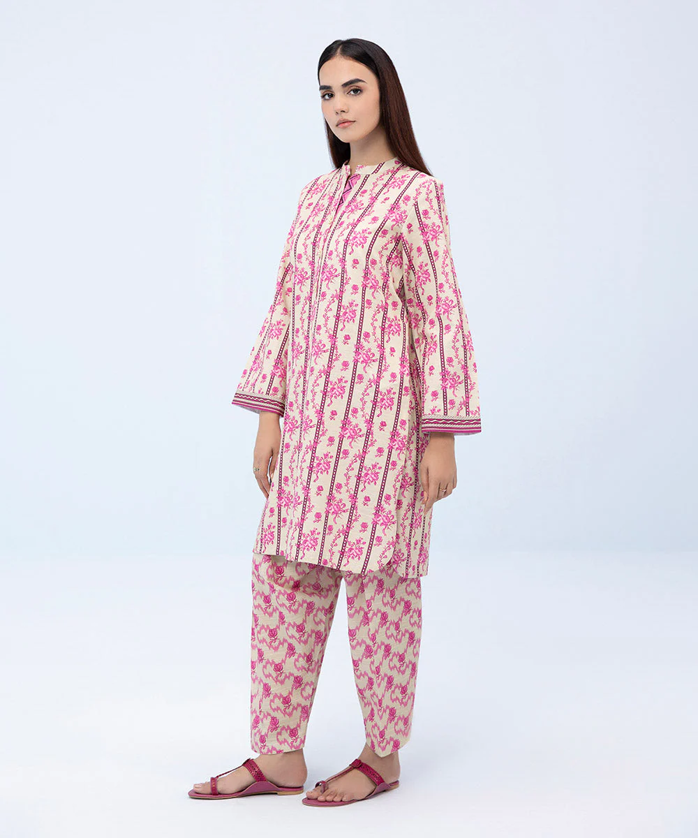 2 Piece - Printed Light Khaddar Suit