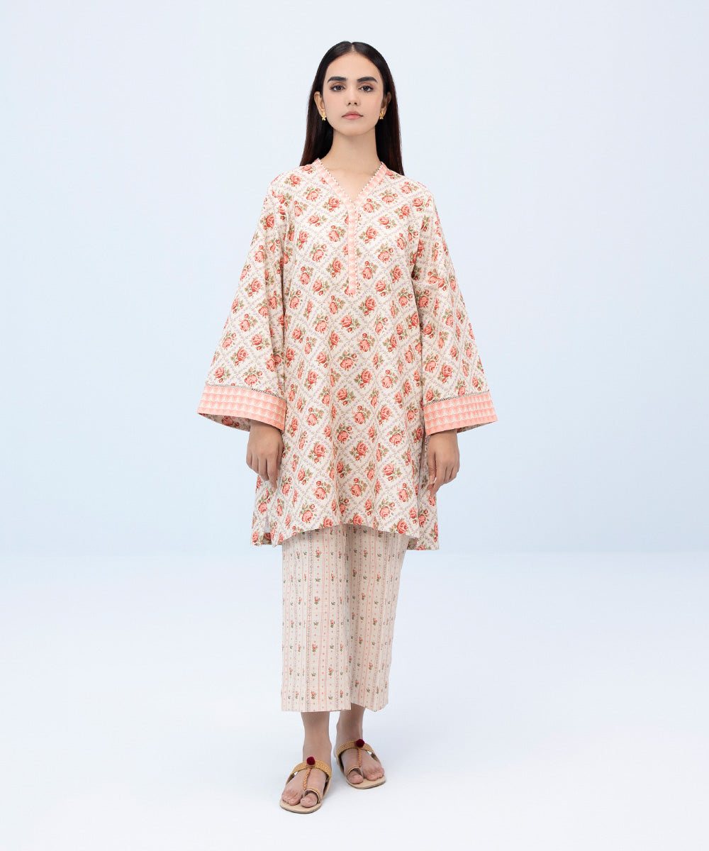 2 Piece - Printed Khaddar Suit
