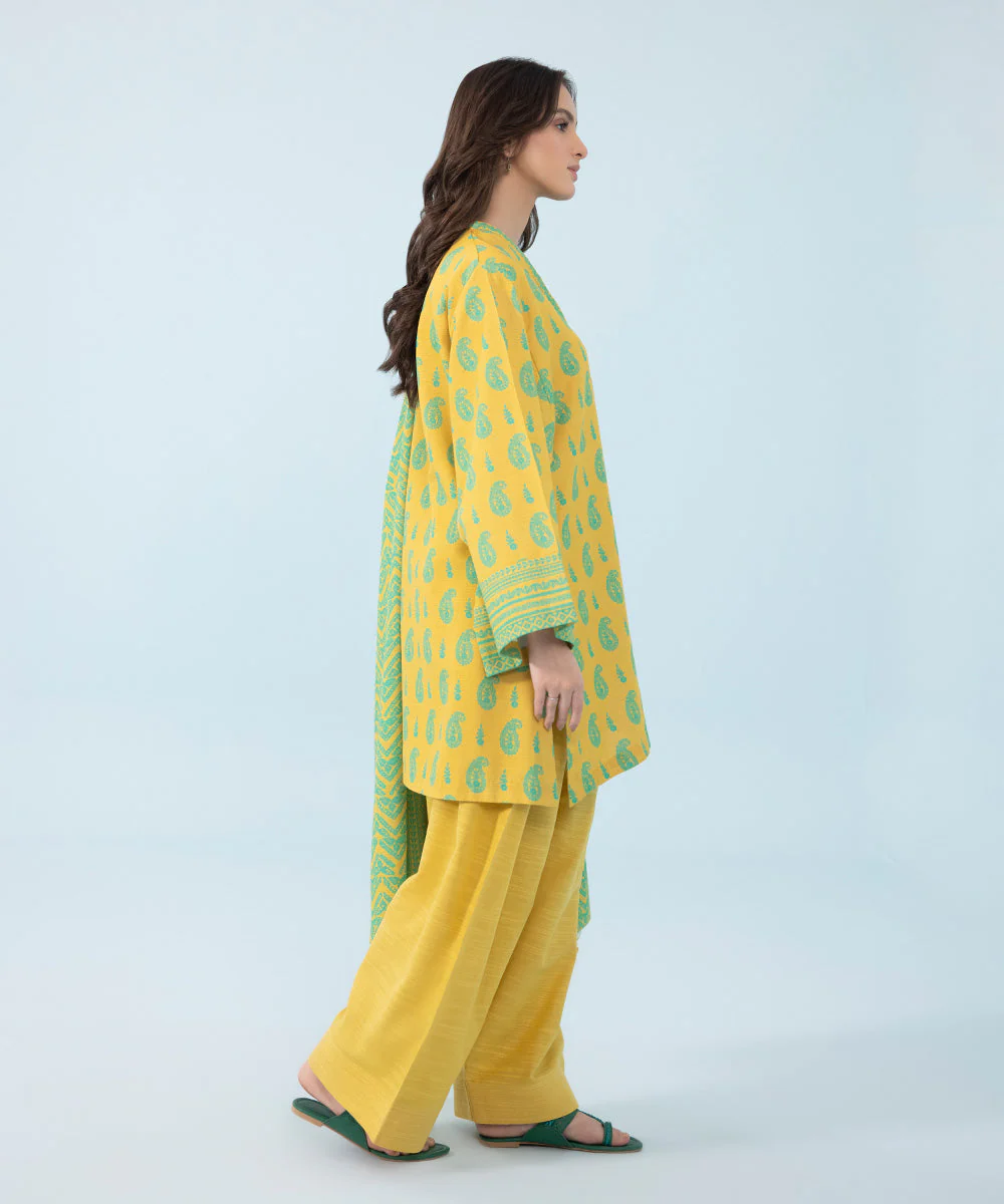 2 Piece - Printed Khaddar Suit
