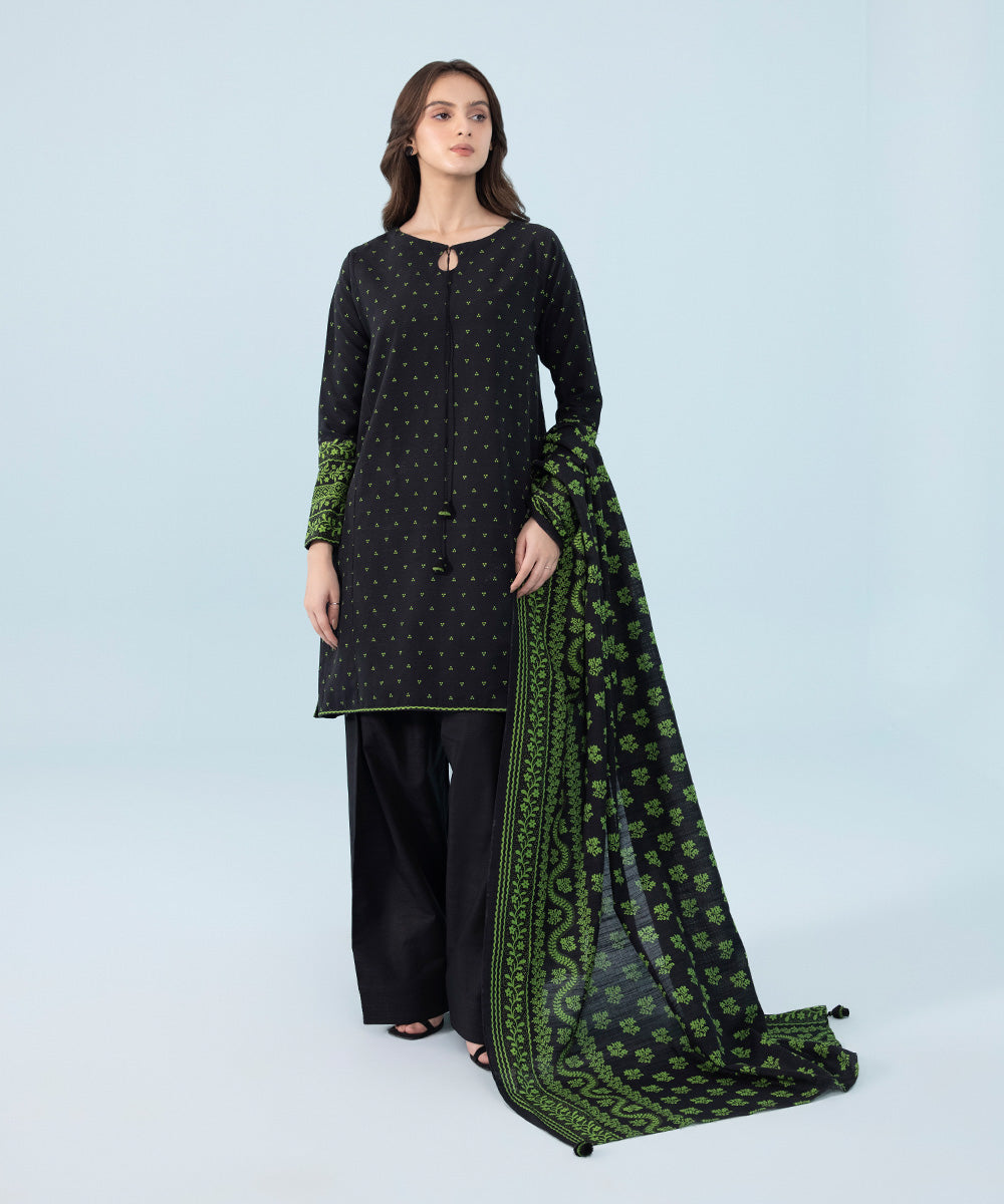 2 Piece - Printed Khaddar Suit