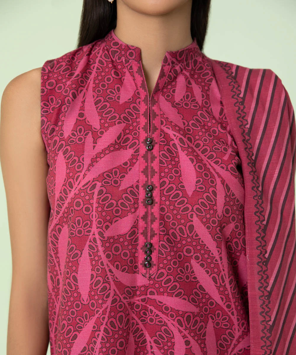 2 Piece - Printed Light Khaddar Suit