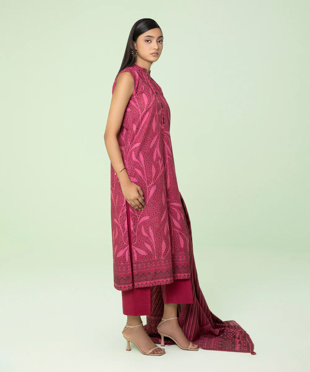 2 Piece - Printed Light Khaddar Suit