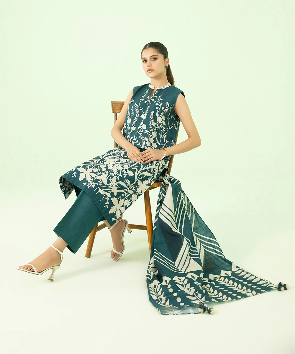 2 Piece - Printed Light Khaddar Suit