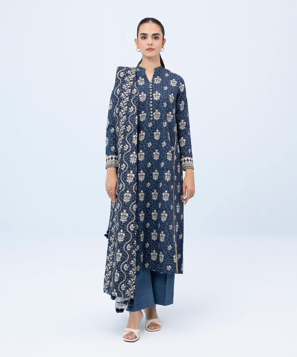 2 Piece - Printed Light Khaddar Suit