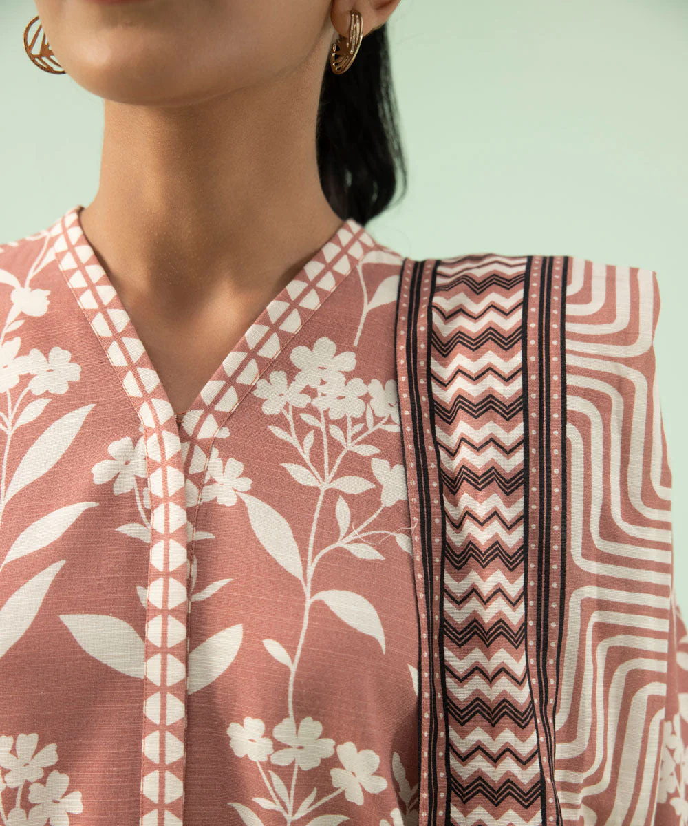 2 Piece - Printed Light Khaddar Suit