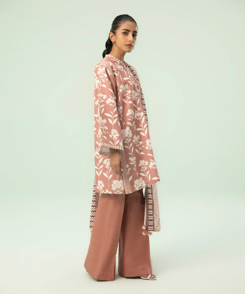 2 Piece - Printed Light Khaddar Suit