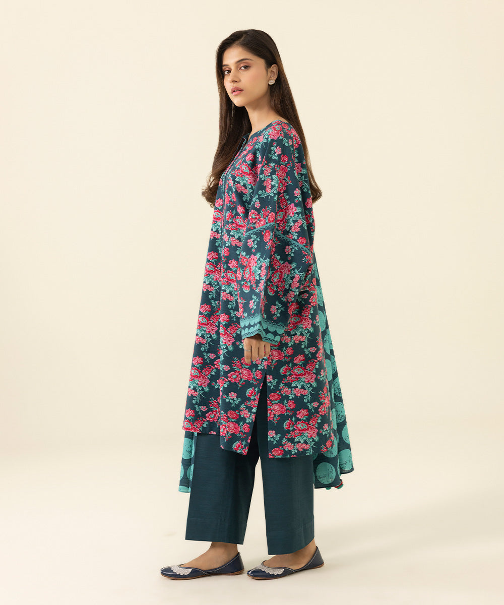 2 Piece - Printed Light Khaddar Suit