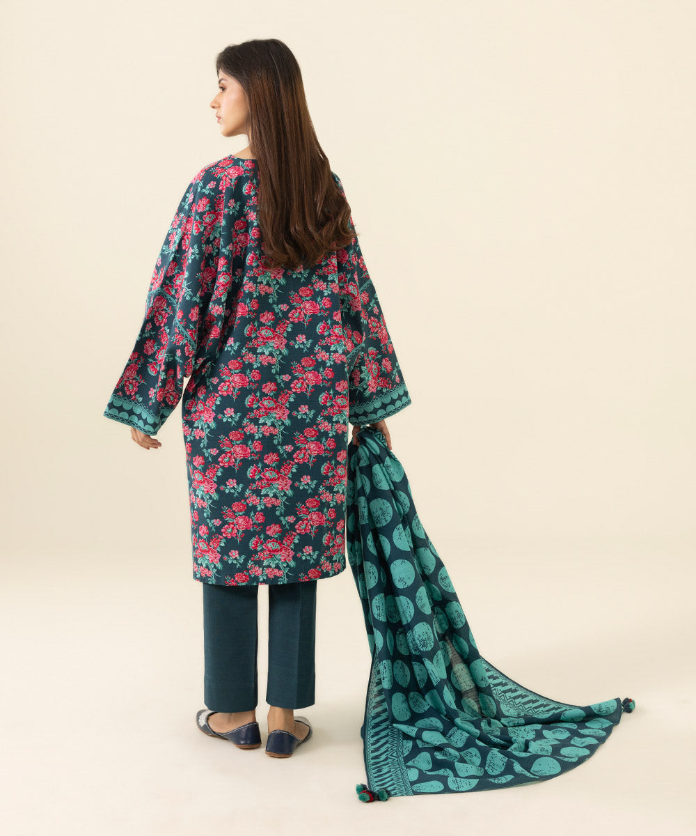 2 Piece - Printed Light Khaddar Suit