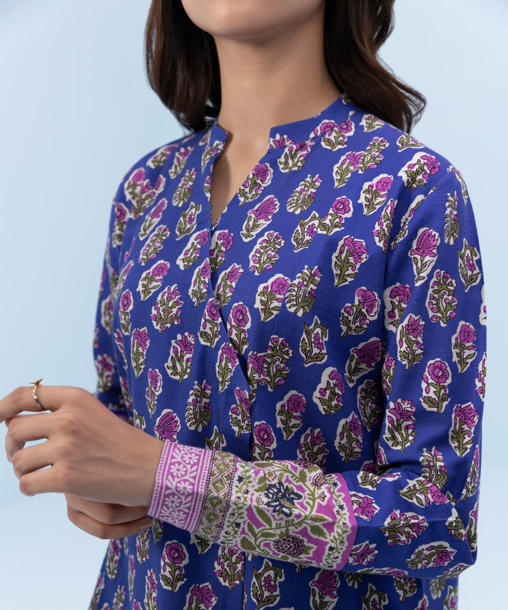 3 Piece - Printed Khaddar Suit